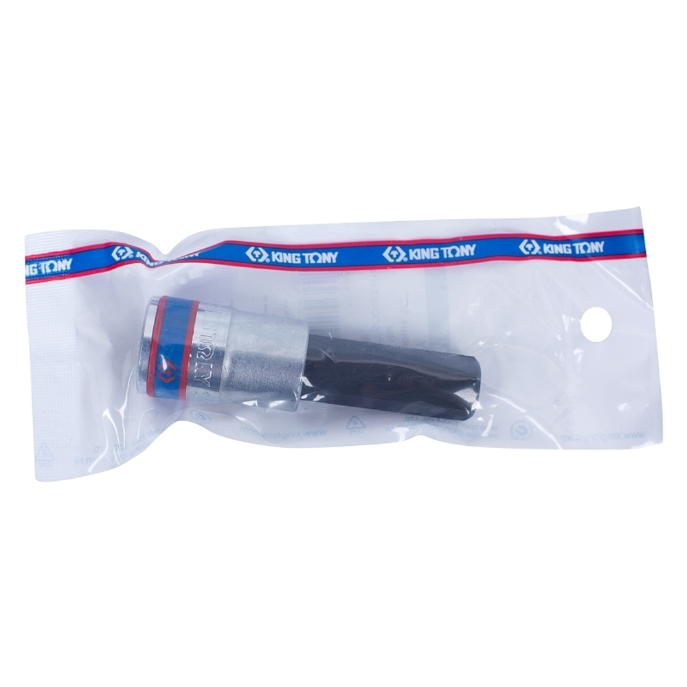 KING TONY (403514) Насадка (бита) торцевая 1/2", L = 80 мм, HEX, 14 мм