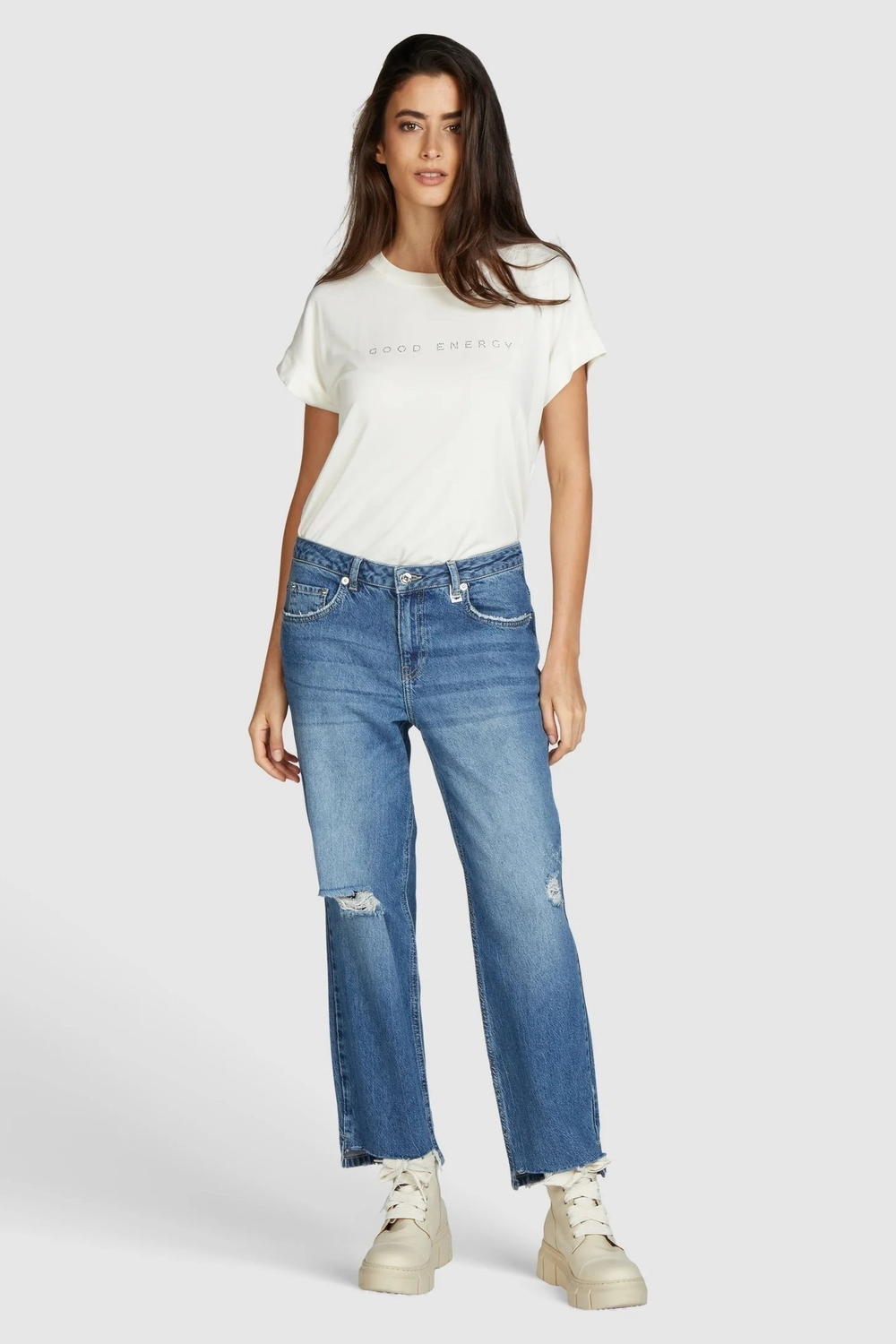 Джинсы Marc Aurel 93210 голубой с потертостями