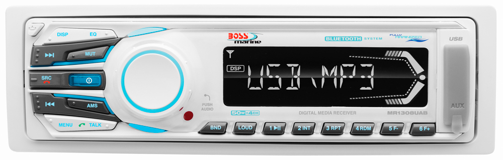 Медиаресивер Boss Audio Marine MR1308UAB, 50 Вт х4