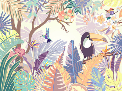 Дизайнерские обои Wall Street Trip to tropics