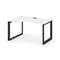 Style Project Стол рабочий эргономичный SN-59O.SPA-021(L) Белый/Металл Черный/Черный Заглушка 1380*8