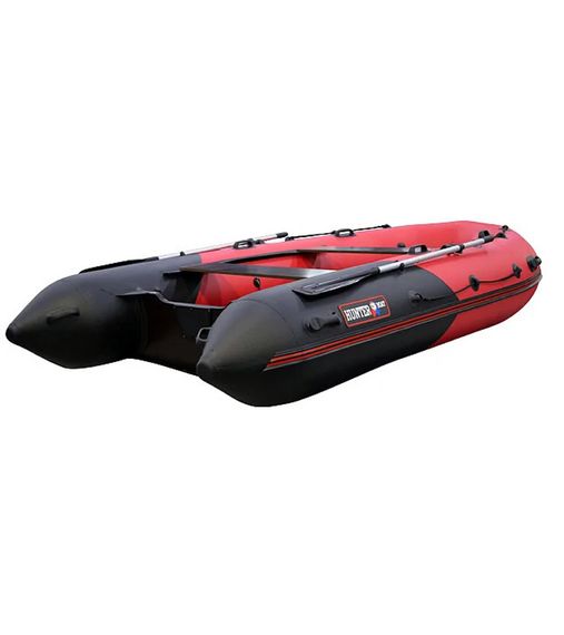 Надувная лодка Хантер 420 ПРО фанерный пол