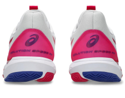 Женские теннисные кроссовки Asics Solution Speed FF 3 Clay - white/bright rose