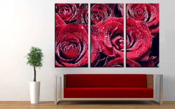 Модульная картина "Розы"