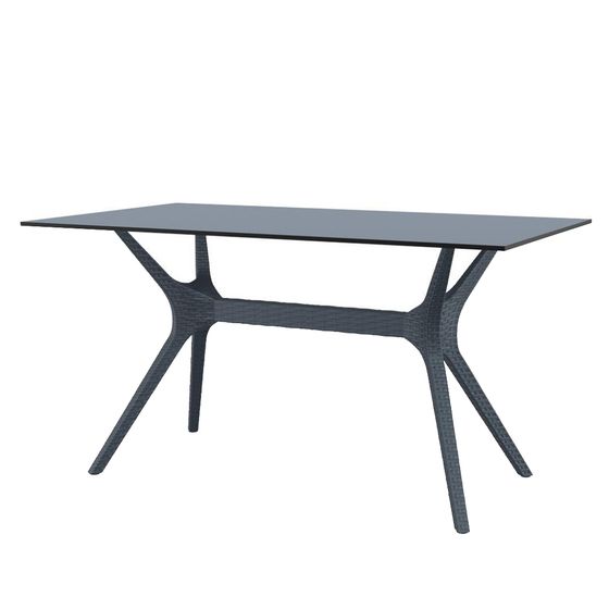Стол Ibiza Table 140х80 см черный