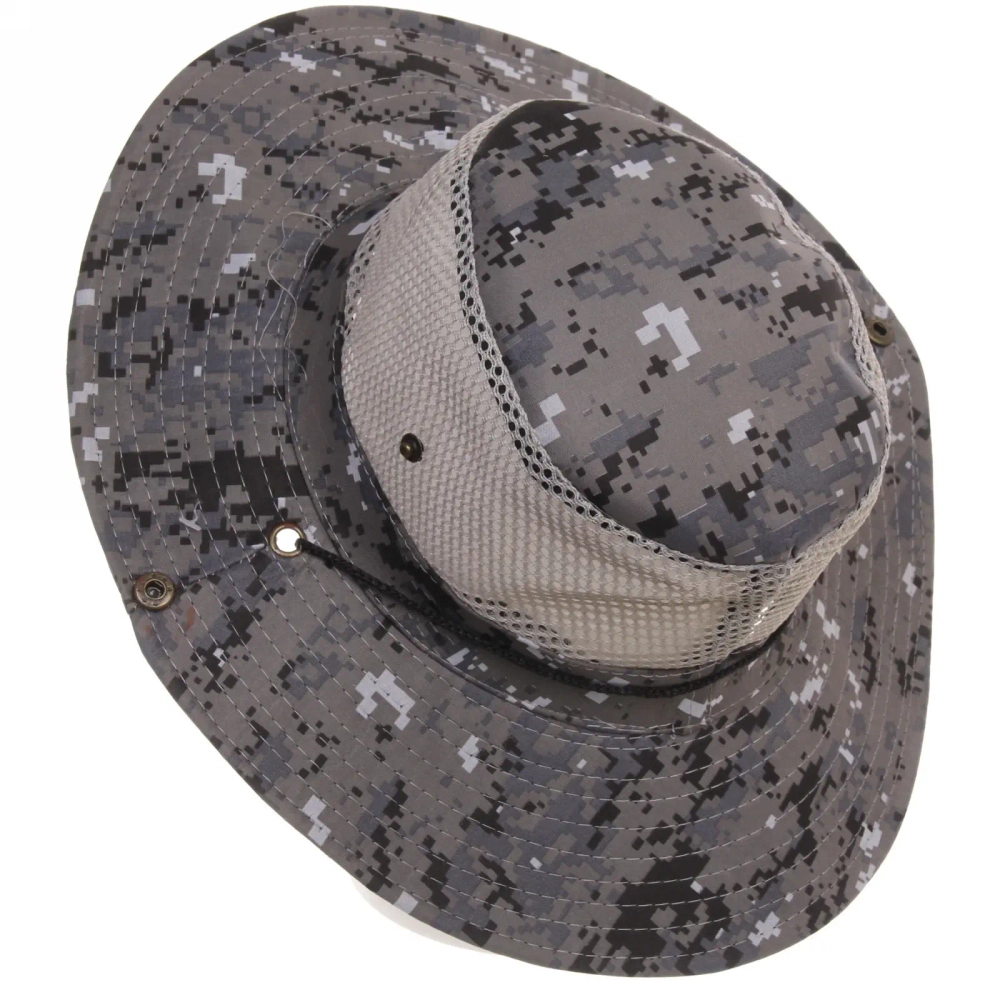 Шляпа мужская с клепками и сеткой «Tourist», микс 5 цвтов, 58р, ширина полей 7,5см