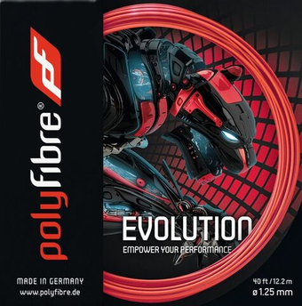 Струны теннисные Polyfibre Evolution (12,2 m) - red