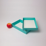 Коробка крышка-дно 30x5x20, тиффани, картон