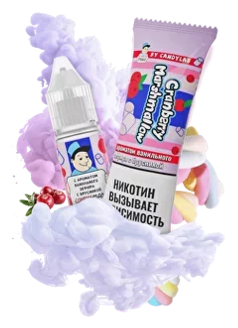 Candy Man Salt 27 мл - Cranberry Marshmellow (0 мг)