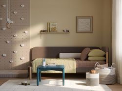 Столик кофейный Saga, 60х60 см, сине-зеленый