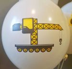 Набор шаров. Строительная техника, Белый, пастель, Ассорти.