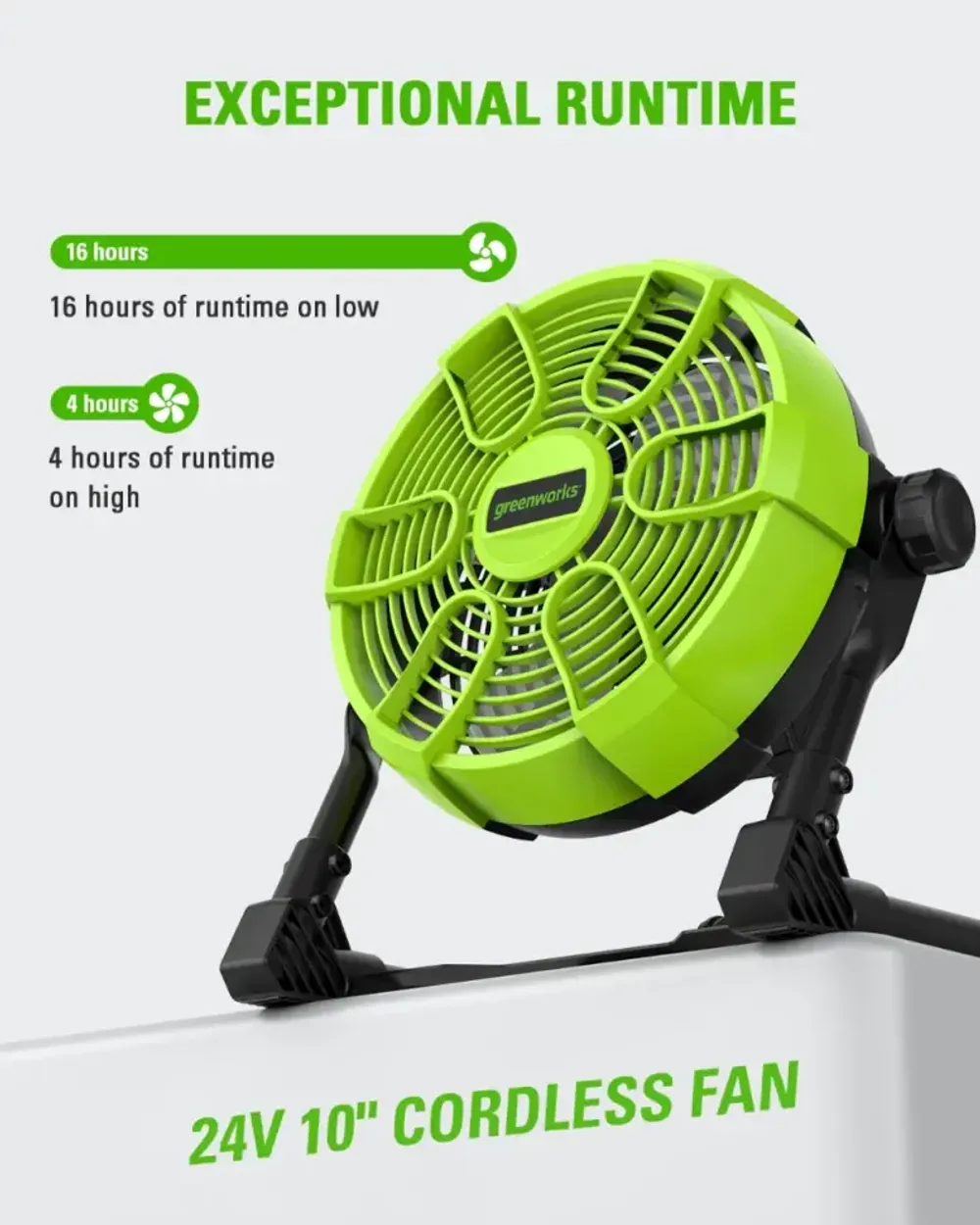Вентилятор с гибридным питанием Greenworks G24FAN (без АКБ и ЗУ) 3503407