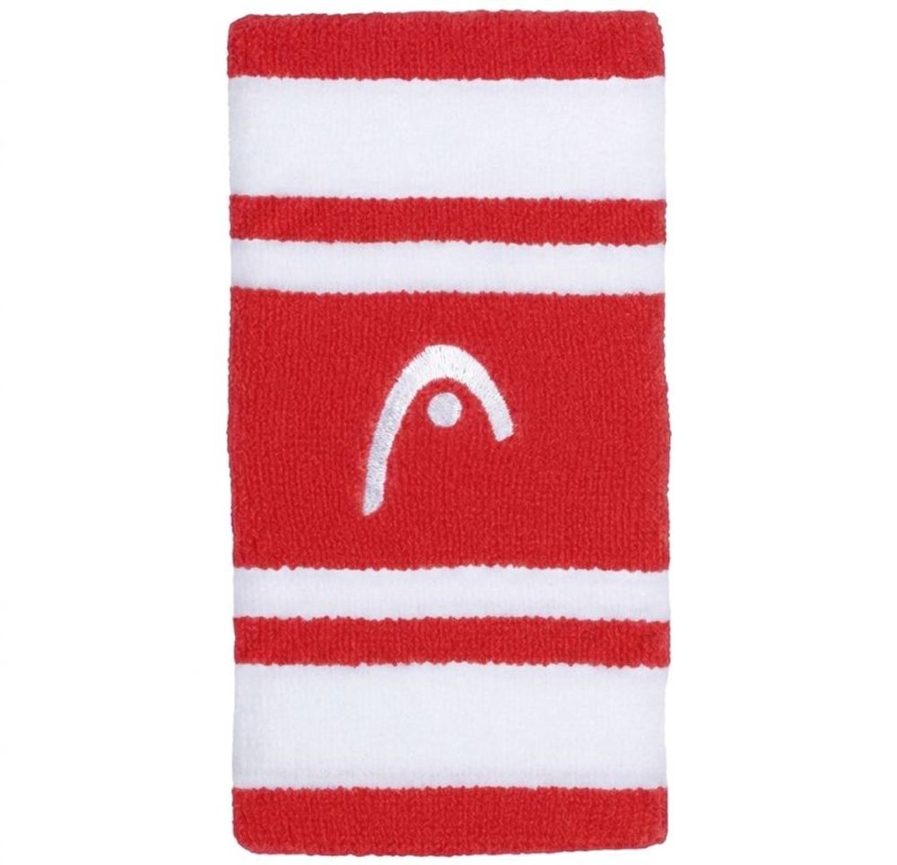 Напульсник теннисный Head Wristbands Striped 5" - red/white