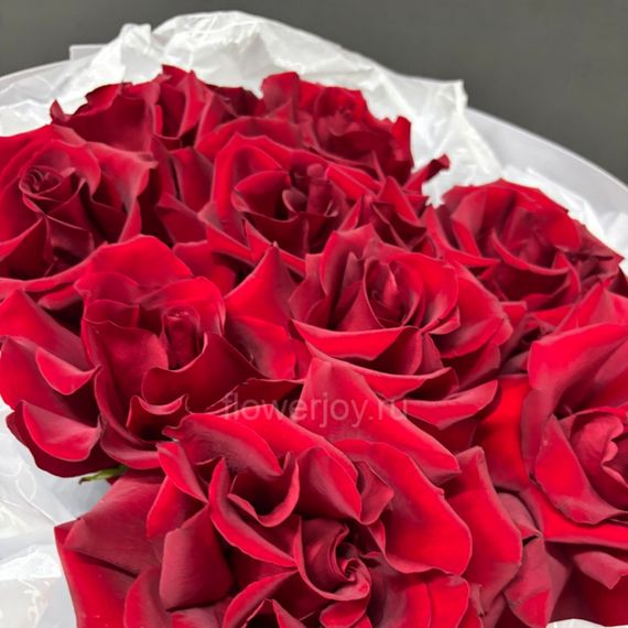 Букет из красных французских роз, 9 шт.