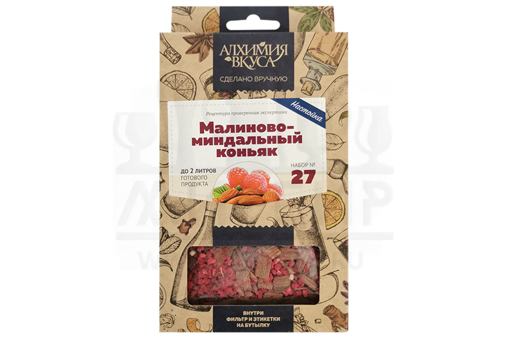 Набор Алхимия вкуса № 27 для приготовления настойки "Малиново-миндальный коньяк", 43 г