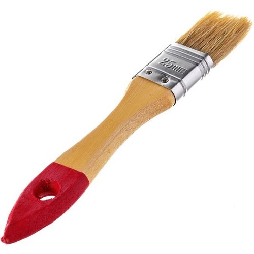 Кисть флейцевая 25 мм натуральная щетина Master Color