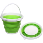 Ведро складное круглое 10л 32х25см зеленое