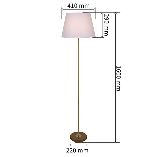 03910-0.6-02 GOLD  светильник напольный