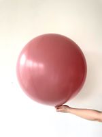 S шар гигант 24"/60 см пастель, розовое дерево/Rosewood (БГ-90)