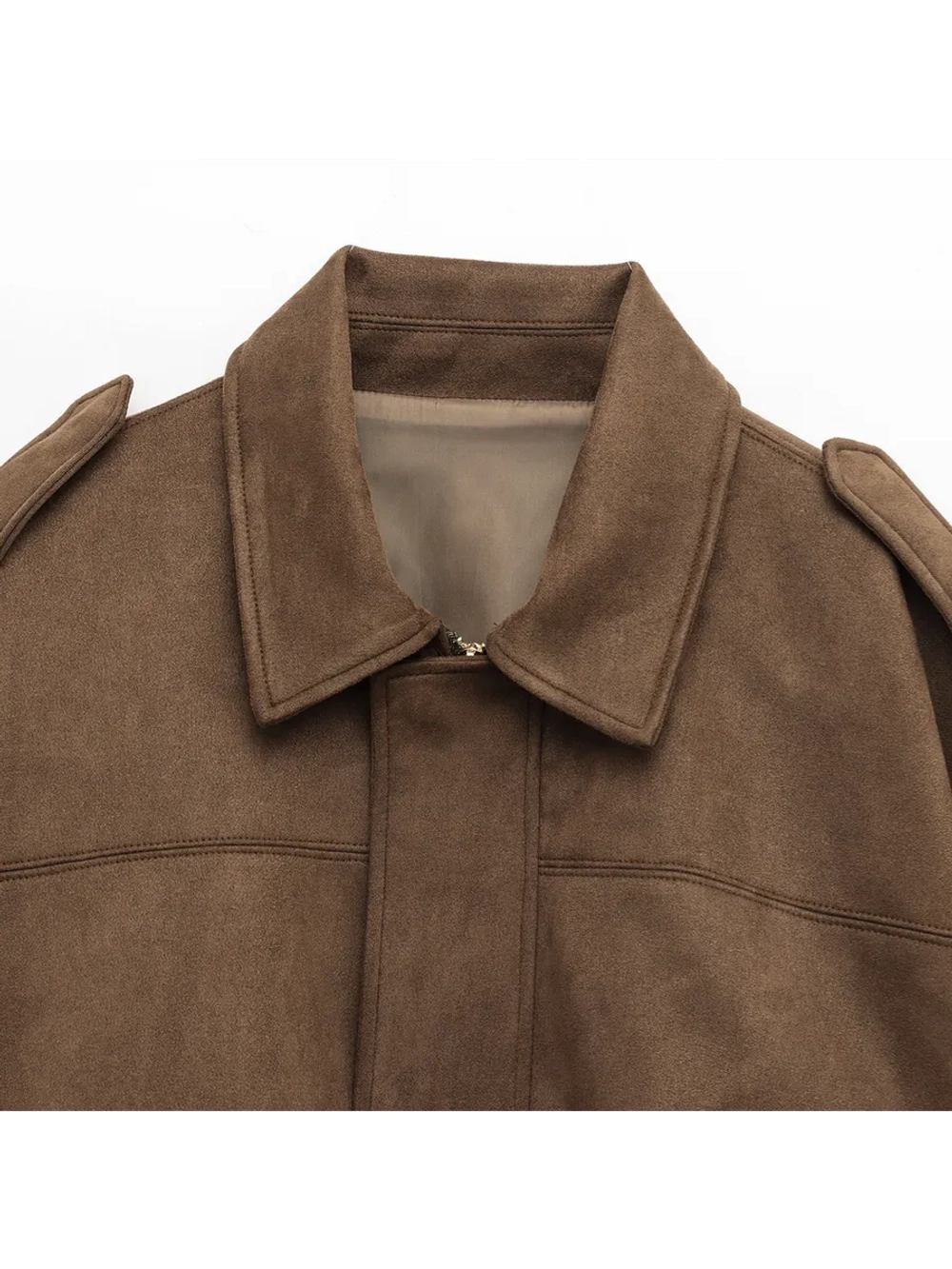 Куртка-бомбер замшевый