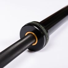 Гриф для штанги олимпийский женский 2010 мм (черный, до 480 кг, замки-пружины) D50 мм PROFI-FIT