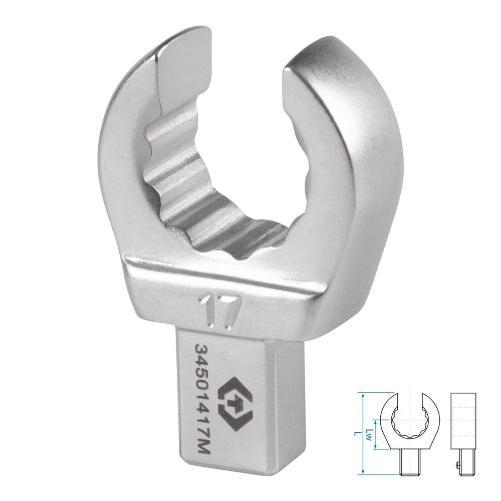 KING TONY (34501417M) Насадка разрезная серии "FIT", 17 мм, 9х12 мм