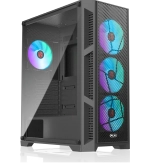 Корпус RAIJINTEK ARCADIA III-MS4, Mid-Tower, MATX, Mini-ITX, ATX, USB 2.0 Type-A, USB 3.2 Gen 1 Type-A, ARGB- 4x120мм,TG