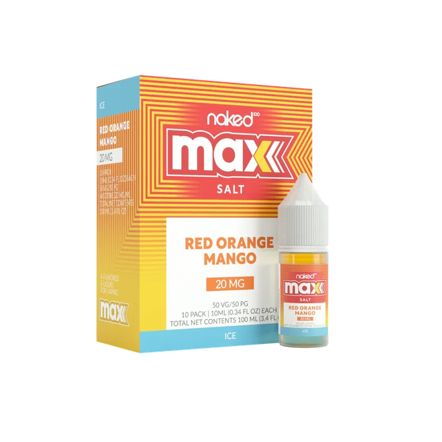 Naked Max Salt 10 мл - Ice Red Orange Mango (20 мг)