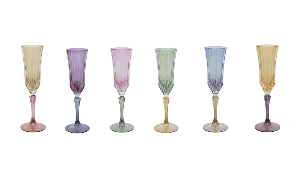 Набор фужеров для шампанского 6шт 24.7см Cre Art Ada Flut