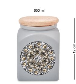 TJ-16/1 Керамическая банка сред. с крышкой