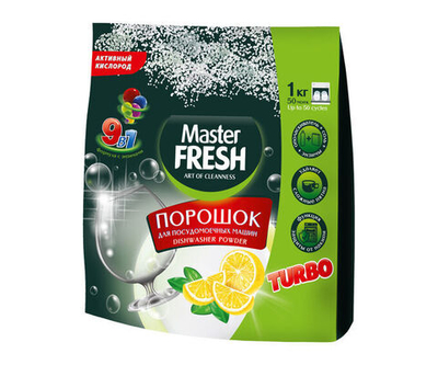 Master FRESH порошок д/ПММ Лимон 1кг.