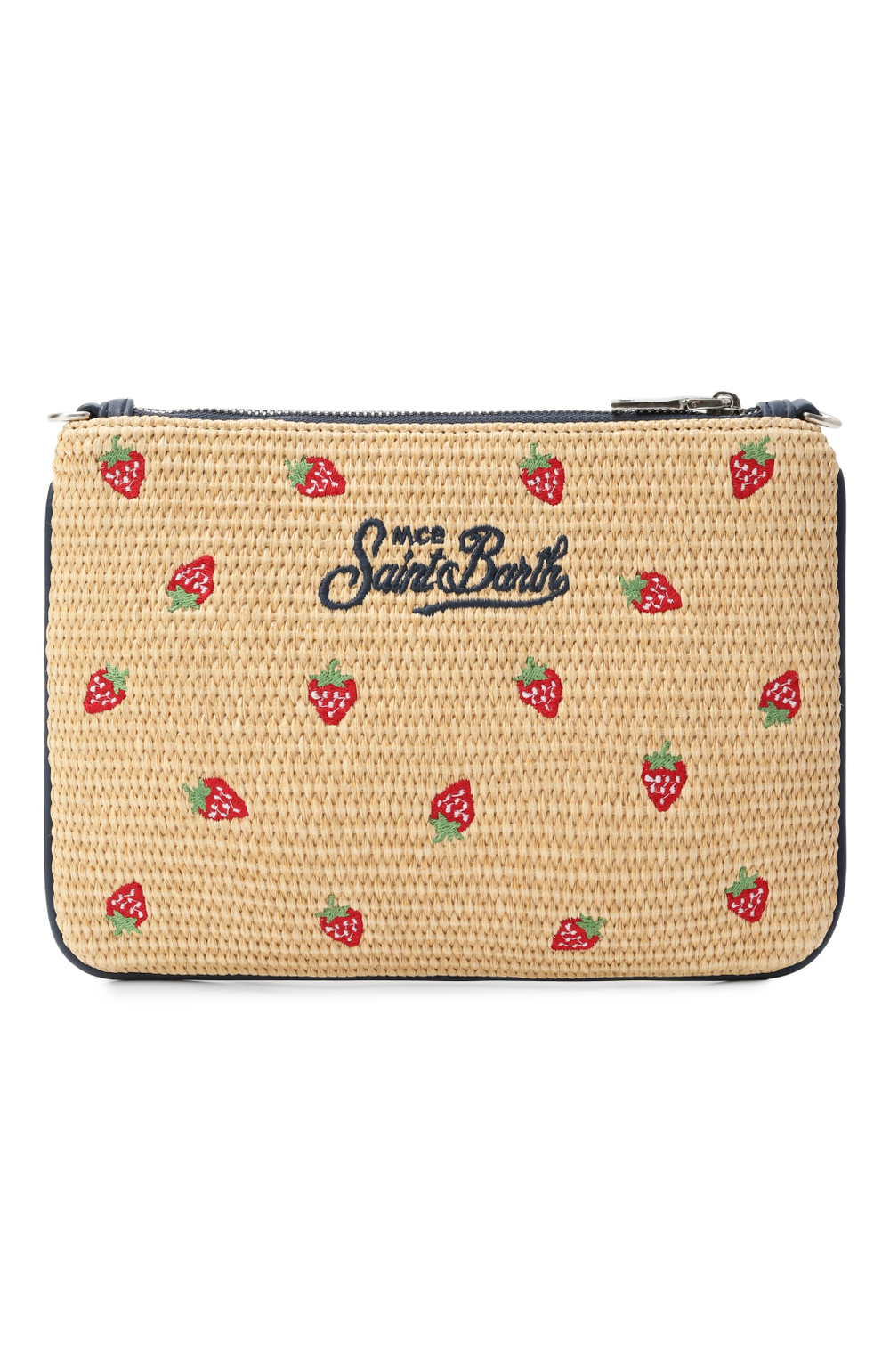 Косметичка Saint Barth Parisienne солома с клубничкой