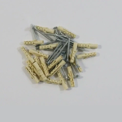 Дюбель распорный 4х20мм PND с шурупом 2,5х25мм, нейлоновый Европартнер (20 шт.)