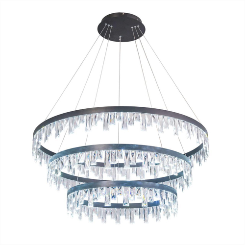 Подвесная светодиодная люстра Citilux Celeste Nero EL320P120.1