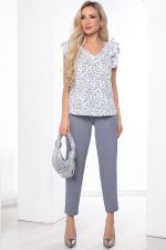 Костюм "Лайла" (серый/белый) К8738 LT Collection (Акция)
