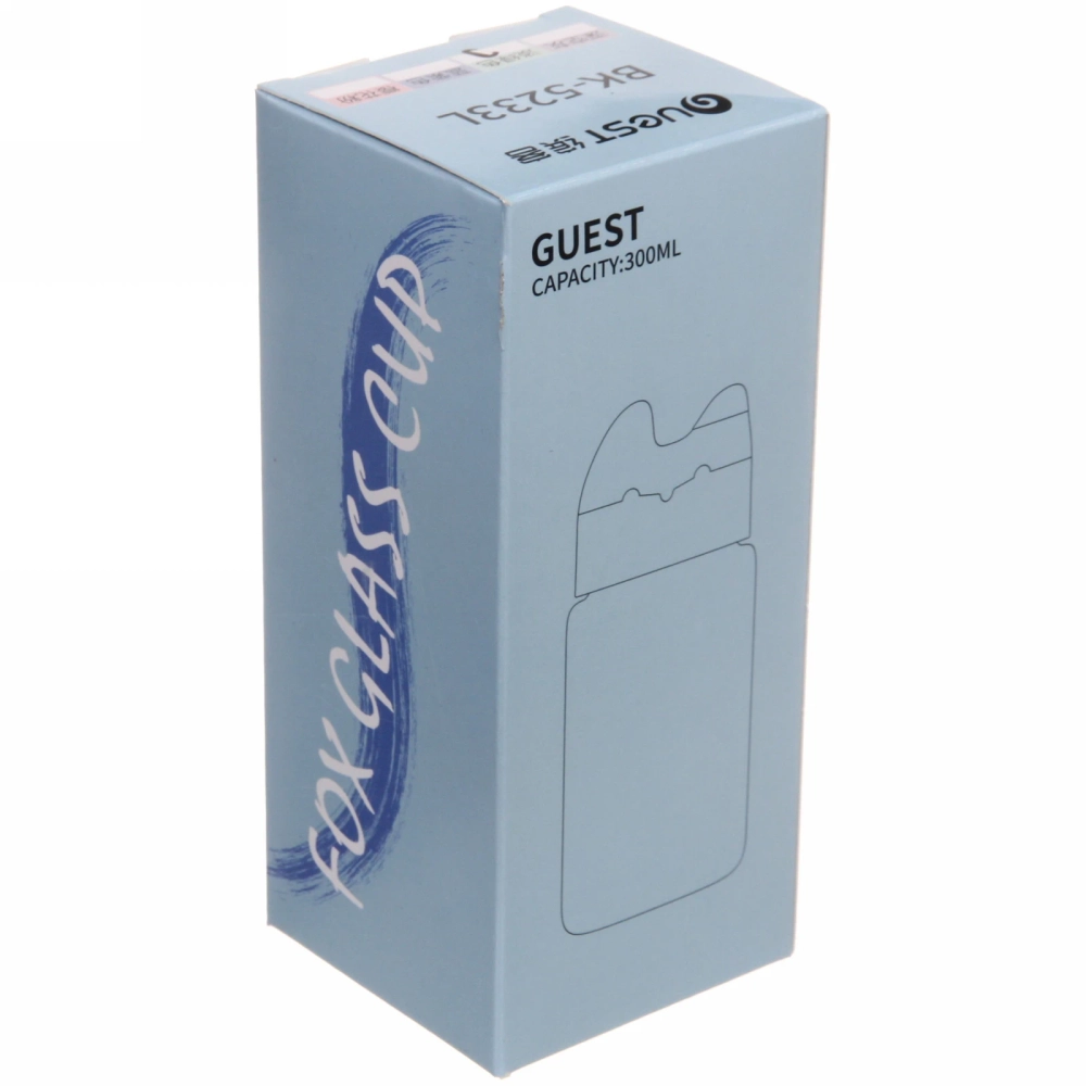 Бутылка питьевая стеклянная 300мл «Лисичка»