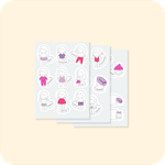 Наклейки для кармашков в детский сад. Для девочек