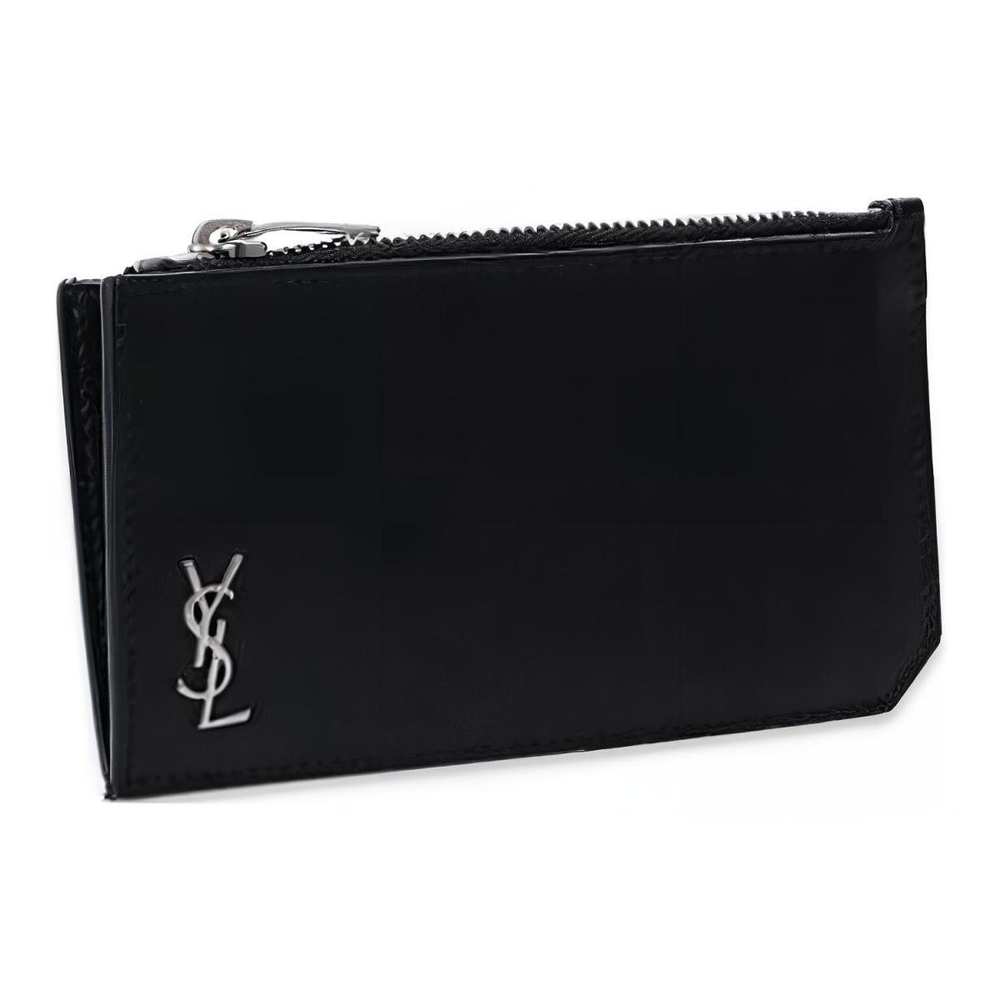 Картхолдеры и кошельки SAINT LAURENT Logo, 6298991JB0E-1000