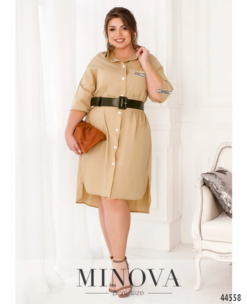 Платье 186Б-бежевый Minova