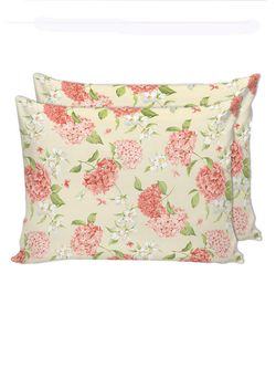 Постельное белье перкаль Сказка "Гортензия/Жасмин" 2-спальное Наволочка 50x70 см 2 шт Простынь 240x215 см Пододеяльник 175x215 см