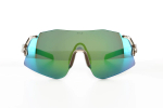 Спортивные очки HILX Savage 2.0 Shiny Crystal Grey Green / Green Mirror Lens