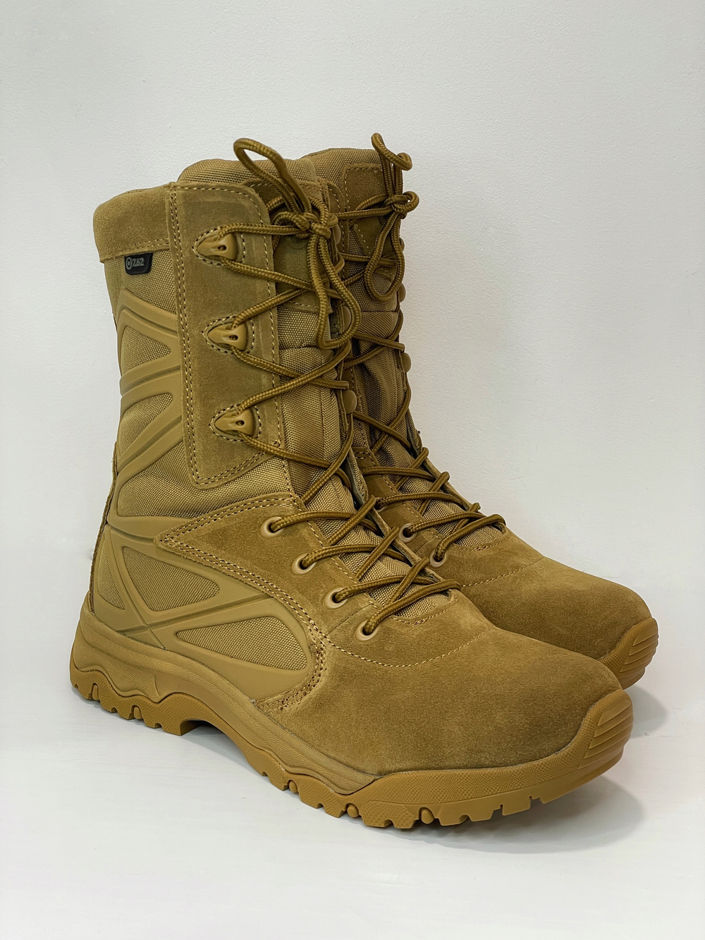 Тактические ботинки NovaTex Warrior 7.62 бежевые, замша и CORDURA®