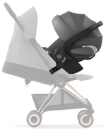 Коляска Cybex Coya Rosegold Frame Cloud T i-Size Mirage Grey Plus Mirage Grey с дождевиком и бампером