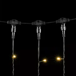 Светодиодный занавес 2*3 м., 600 теплых белых LED ламп, черный провод ПВХ, Beauty Led (PCL602-11-2WW)