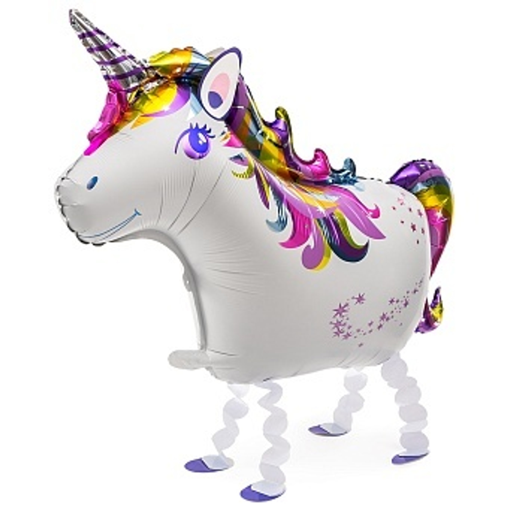 К Ходячая Фигура Волшебный единорог 35''/89 см.