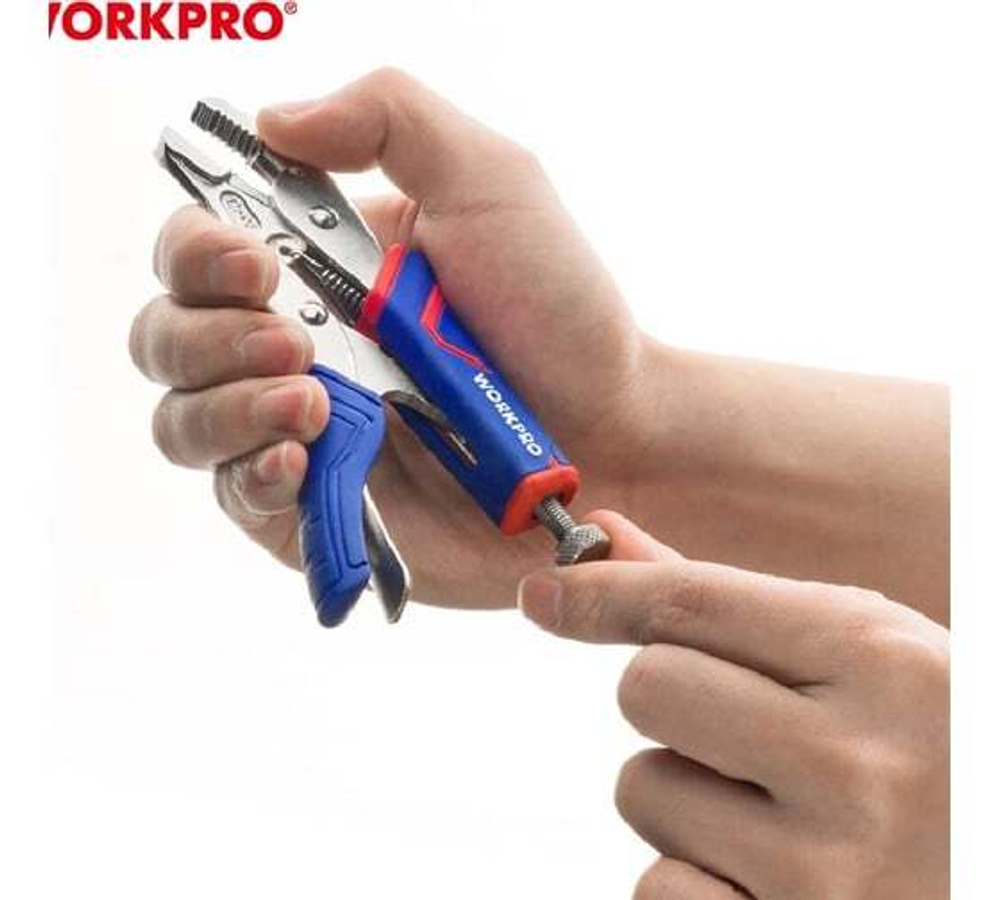 Фиксирующие клещи WORKPRO PRO 130 мм WP231072
