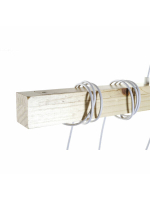 Потолочный светильник DKD Home Decor Чёрный Металл Деревянный Белый 220 V 50 W (100 x 7 x 160 cm) (2 pcs)