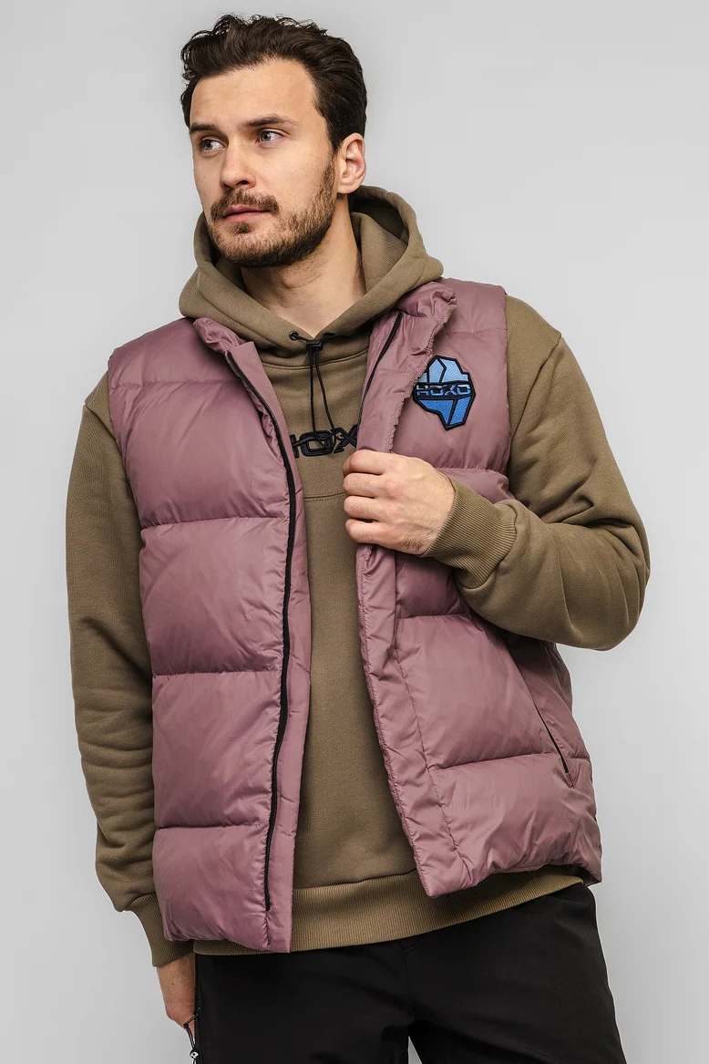 Жилет "НОХО" утеплённый, унисекс, цвет "Лиловая дымка"