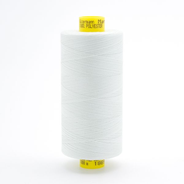 Нитка Gutermann Mara 120 (1000 метров), 1 кат., универсальная | 1889 серо-белый