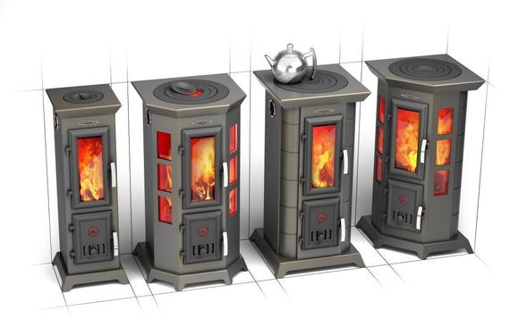 Печь камин TMF Статика Секста черная бронза 32544